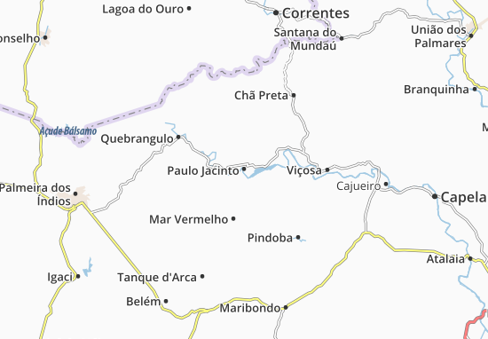 Karte Stadtplan Paulo Jacinto