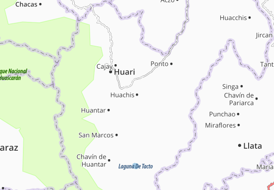 Karte Stadtplan Huachis