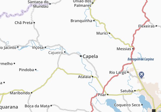 Karte Stadtplan Capela