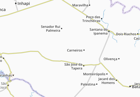 Kaart Plattegrond Senador Rui Palmeira
