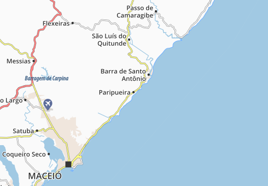 Karte Stadtplan Paripueira