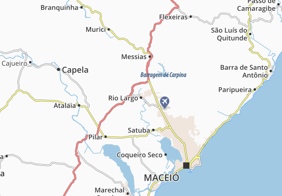 Karte Stadtplan Rio Largo