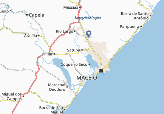 Santa Luzia do Norte Map