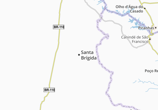 Kaart Plattegrond Santa Brígida