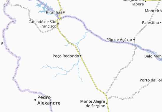 Poço Redondo Map