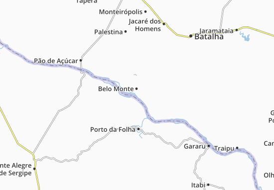 Kaart Plattegrond Belo Monte