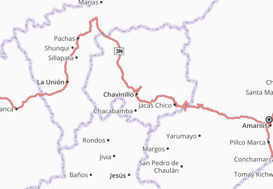 Karte Stadtplan Chavinillo
