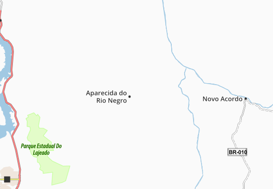 Kaart Plattegrond Aparecida do Rio Negro
