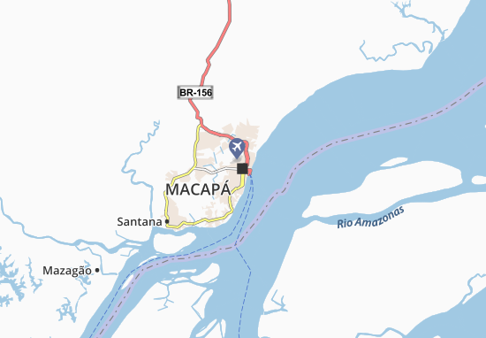 Karte Stadtplan Macapá