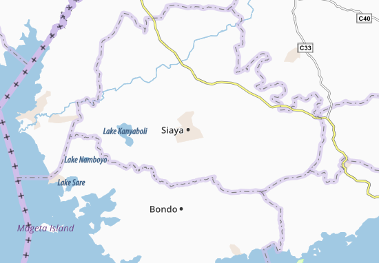 Karte Stadtplan Siaya