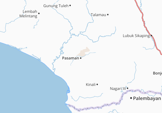 Karte Stadtplan Pasaman