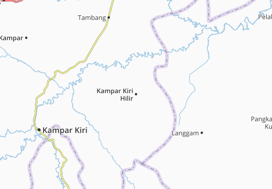 Kampar Kiri Hilir Map