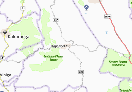 Kapsabet Map