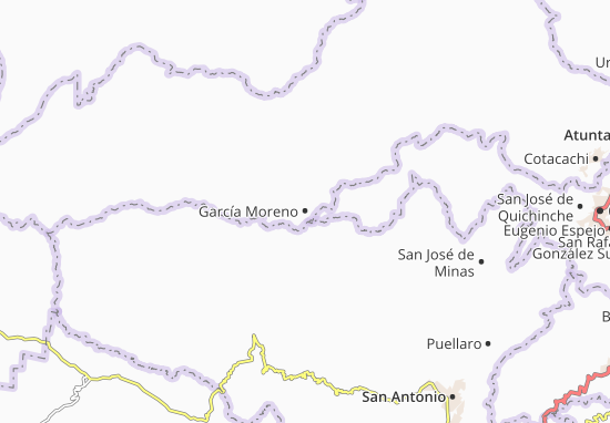 Kaart Plattegrond García Moreno