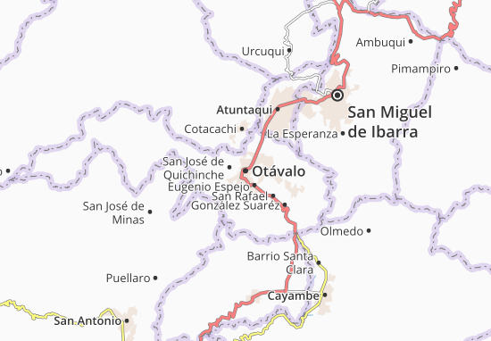 Kaart Plattegrond Otávalo