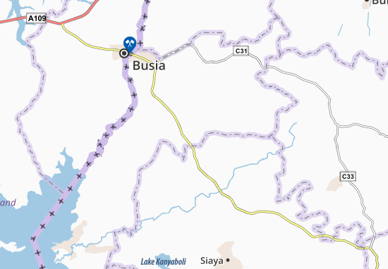 Karte Stadtplan Bujumba