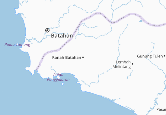 Kaart Plattegrond Ranah Batahan