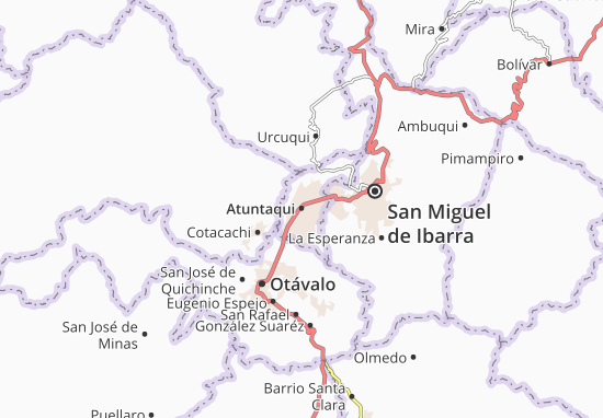 Karte Stadtplan Atuntaqui