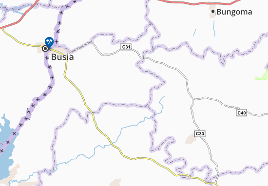 Karte Stadtplan Bufula Muanda