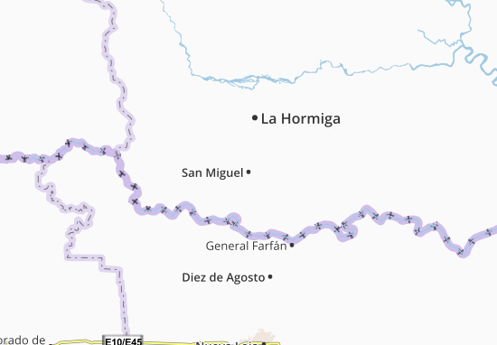 Karte Stadtplan San Miguel