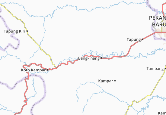 Kaart Plattegrond Bangkinang Barat