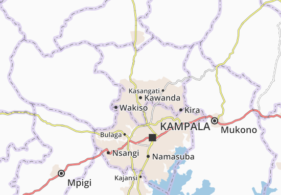 Karte Stadtplan Kawanda