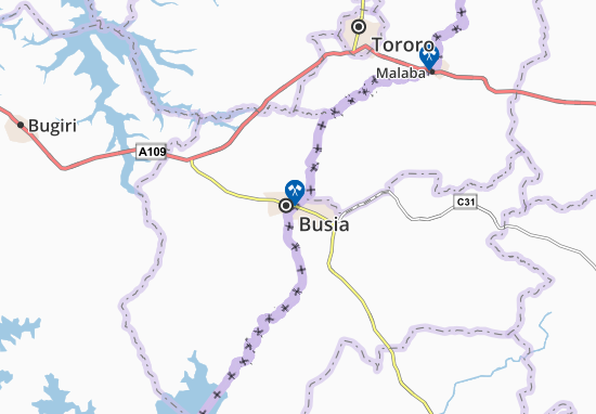 Mapa Busia