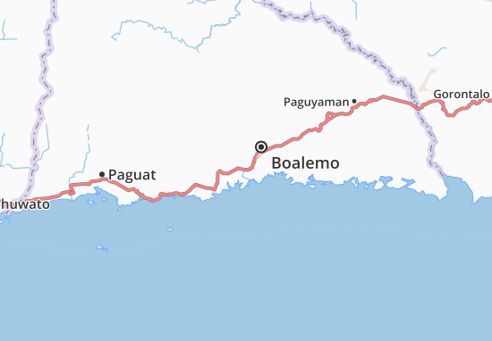 Karte Stadtplan Boalemo