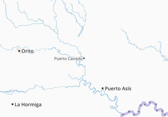 Mapa Puerto Caicedo