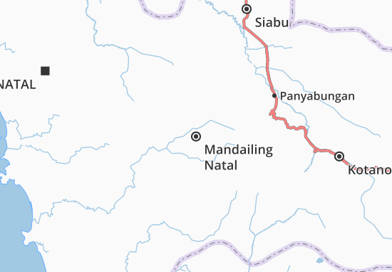 Karte Stadtplan Mandailing Natal