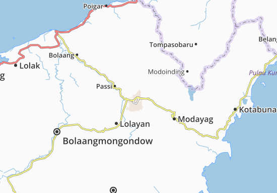 Mapa Kotamobagu
