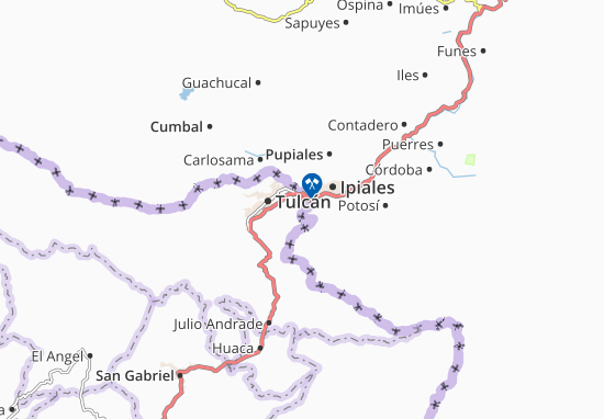 Mapa Urbina