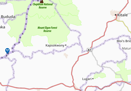 Mapa Kapsokwony