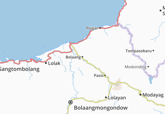 Karte Stadtplan Bolaang
