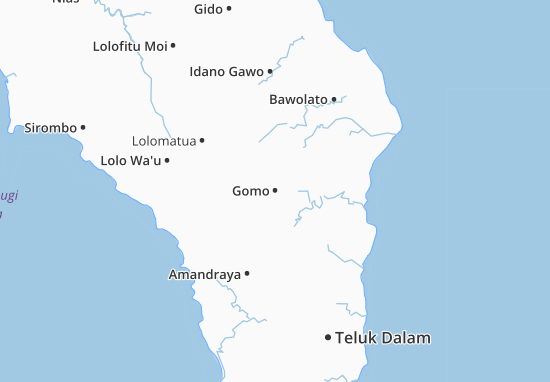 Karte Stadtplan Gomo