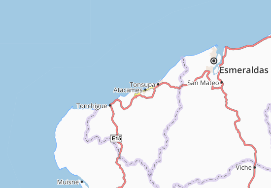 Kaart Plattegrond La Bocana