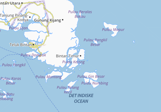Kaart Plattegrond Bintan Timur