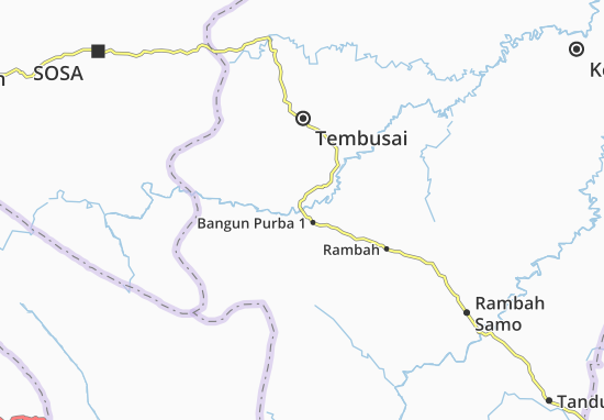 Karte Stadtplan Bangun Purba 1