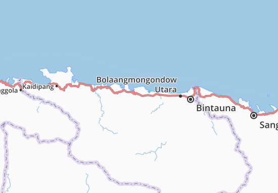 Bolaangmongondow Utara Map