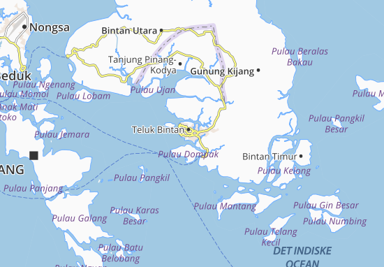 Karte Stadtplan Teluk Bintan