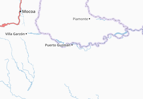 Karte Stadtplan Puerto Guzmán
