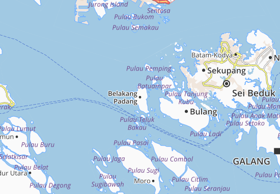 Belakang Padang Map