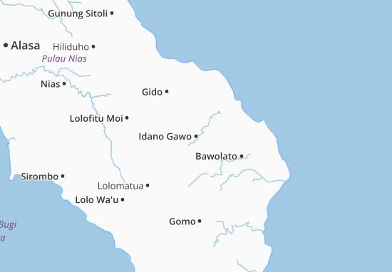 Karte Stadtplan Idano Gawo