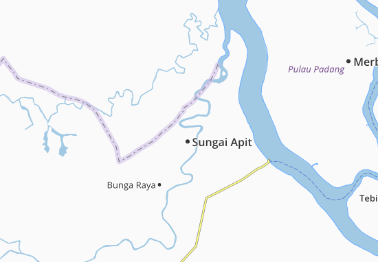 Karte Stadtplan Sungai Apit