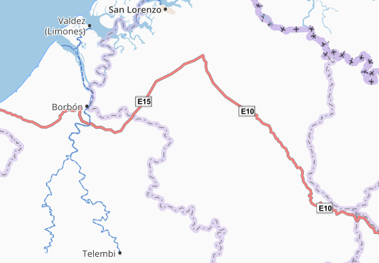 Karte Stadtplan San Javier de Cachavi
