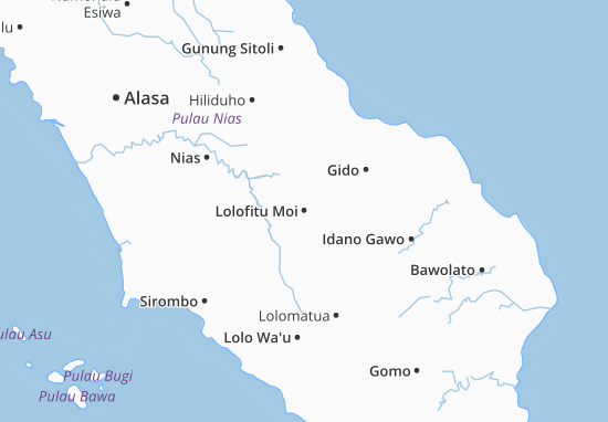 Kaart Plattegrond Lolofitu Moi