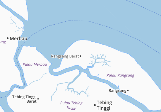 Rangsang Barat Map