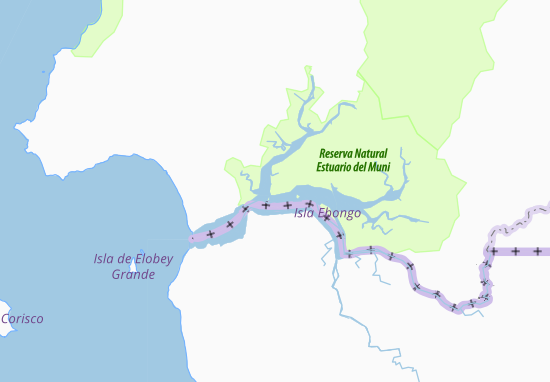 Carte-Plan Puerto Iradier