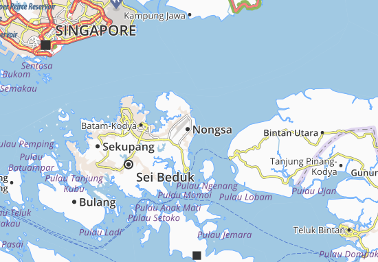 Karte Stadtplan Nongsa