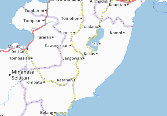 Mapa Langowan